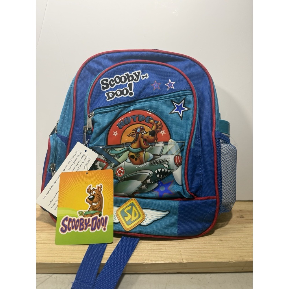 Scooby Doo Backpack Small  Medium Kids Size 12 inch ~ Hot Dog Pilot Design